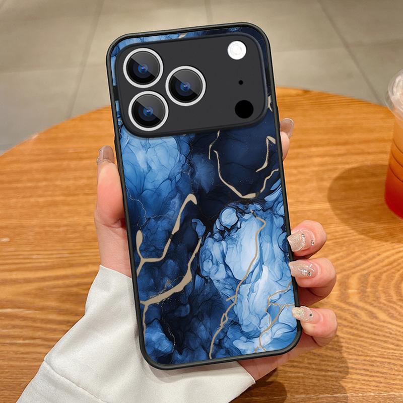 Красочный Мраморный Чехол Для iPhone 17 Pro Max Чехол iPhone 16 15 14 13 Pro Max 17E Магнитный Для Magsafe Тонкое Кольцо Гибридный ТПУ+ПК Матовый Чехол