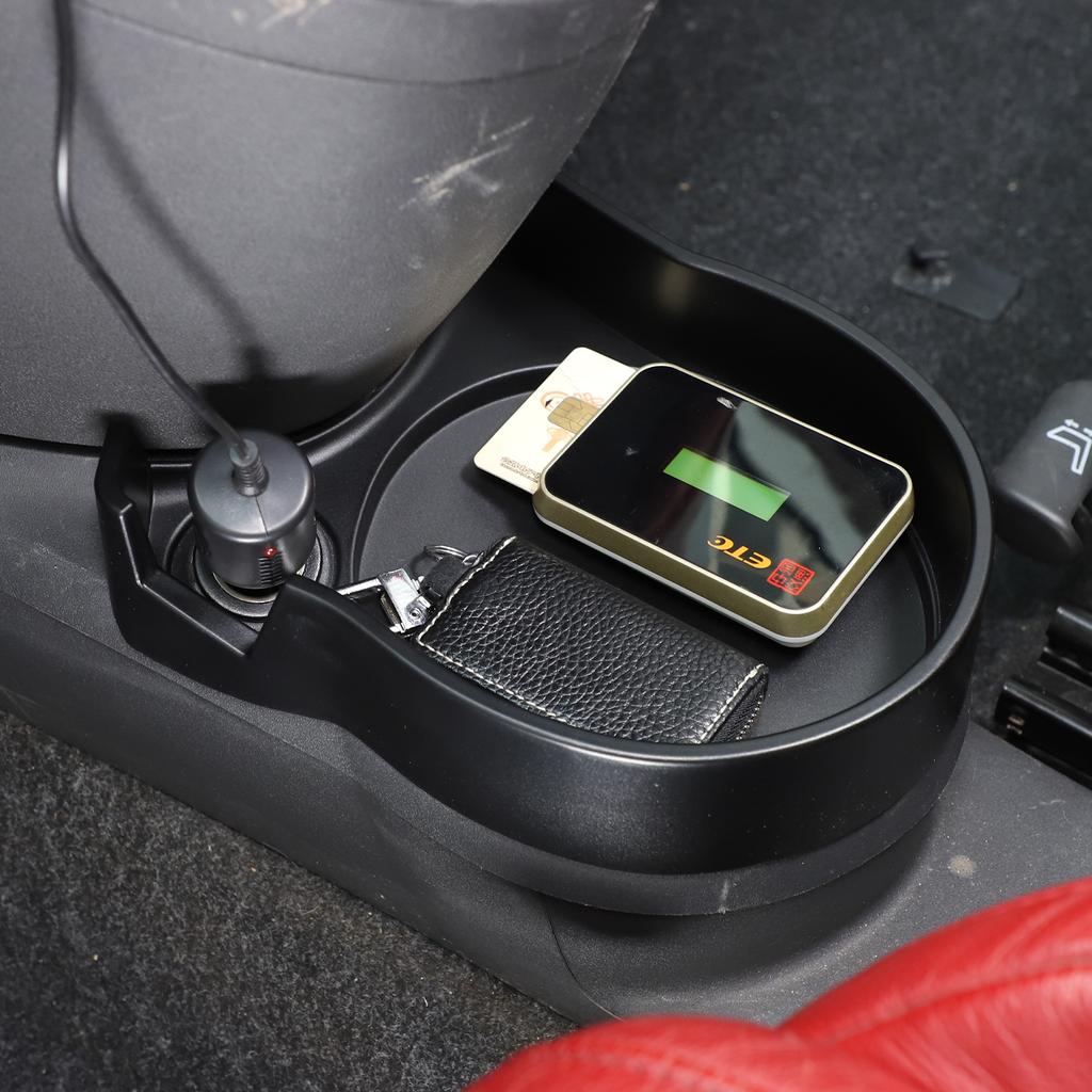 For Fiat 500 2007-2026 ABS Car Central Control Gear Shift Storage Box Organizer Tray Decoration Storage Tidying Accessories