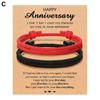 2Pcs Black White Adjustable Couple Rope Bracelet Handwoven Friendship Wristbands Birthday Gift