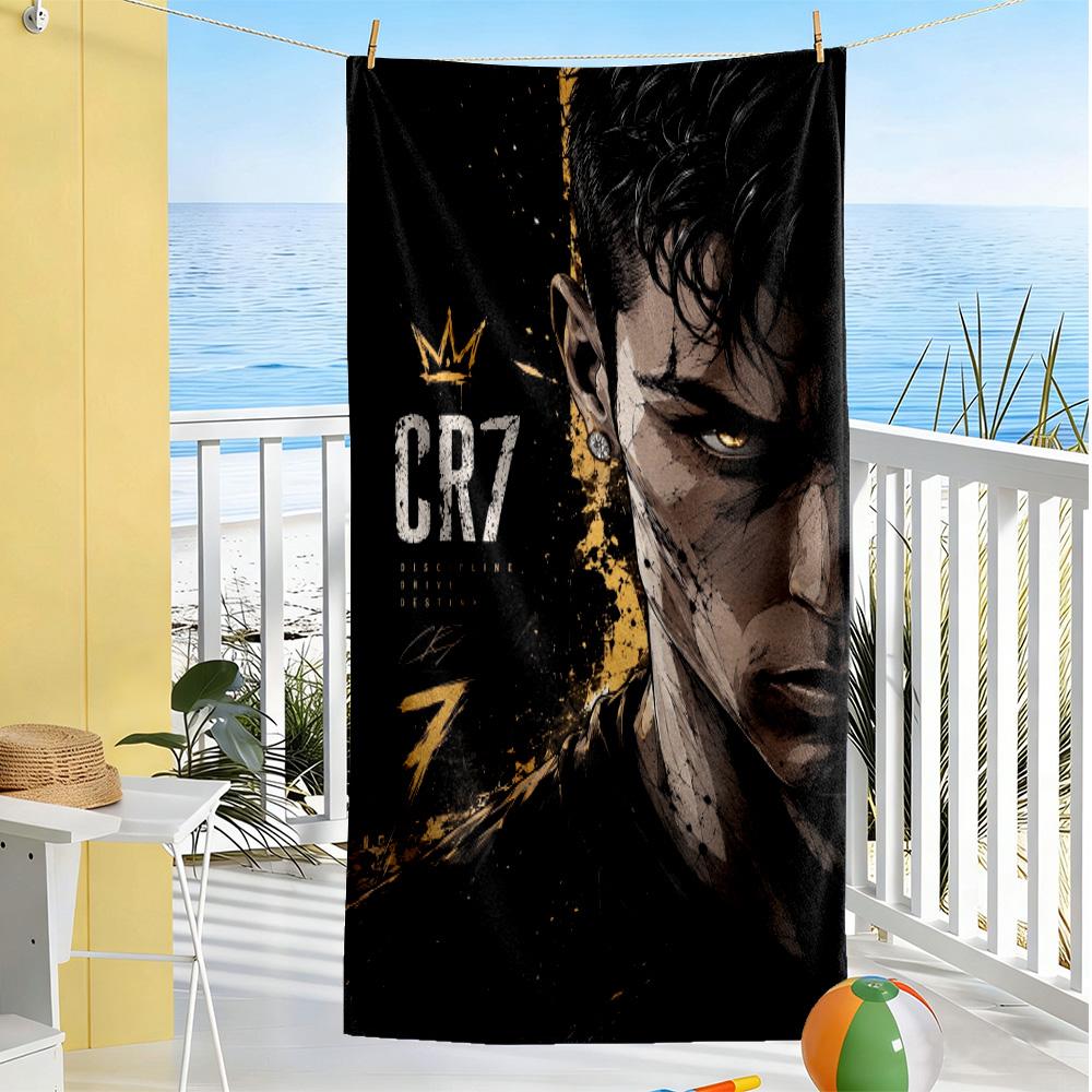 Ronaldo's Celebration Moment Beach Towel Super Soft & Absorbent Comfortable Lightweight