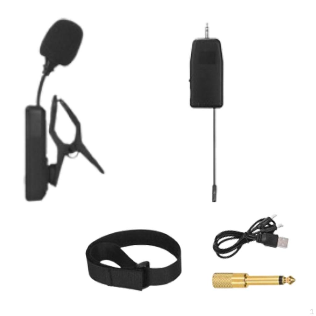 Wireless Saxophone Microphone System Horn UHF Instrument