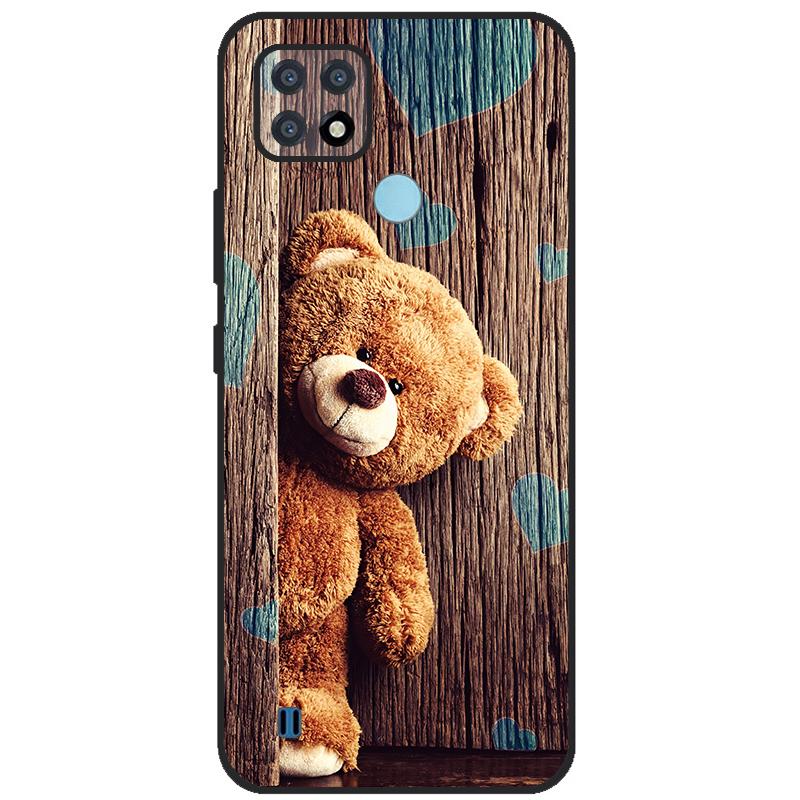 For Realme C21 Case Soft Tpu Silicone Case For OPPO RealmeC21 C 21 Phone Cover Fundas RMX3201 Bumper Case For Realme C21 Cover