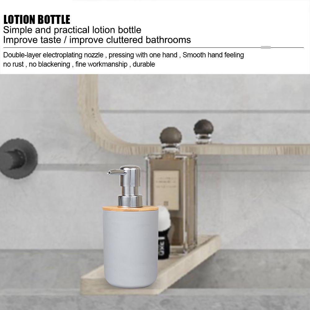 Коробка-дозатор для мыла Бамбук Пластик Туалетная щетка Мусорное ведро Домашнее хранение Подставка для зубных щеток Стакан для полоскания рта Набор для хранения в ванной 6 шт./набор Бутылка для лосьона