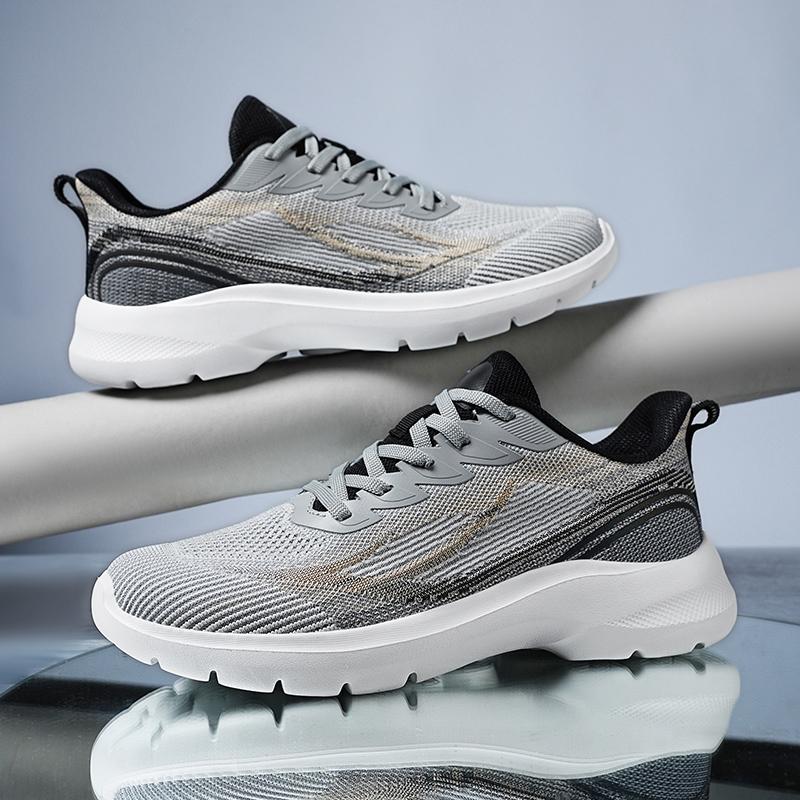 Весна 2025 Новые Ультралегкие Кроссовки для Бега Спортивная Мужская Обувь Удобная Нескользящая Дышащая Легкая Повседневная Обувь с Мягкой Подошвой