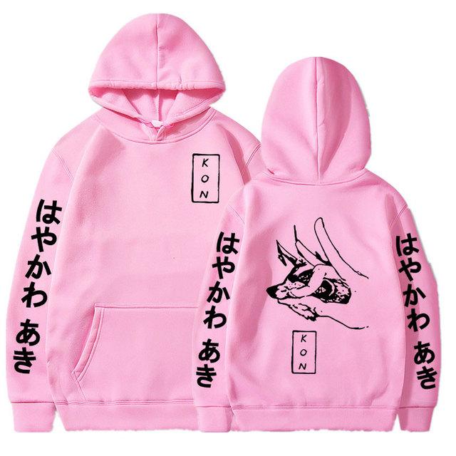 Japanese Anime Chainsaw Man Hoodies Hayakawa Aki Fox Devil Kon Hoodies Men Women Pullovers Casual Oversized Long Sleeves Sweatshirt Unisex Streetwear