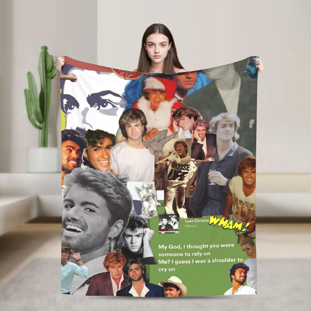 George Michael Singer Legend Flannel Fashion Blankets Music Album Awesome Throw Fashion Blanket for Quilt 200x150cm Warm