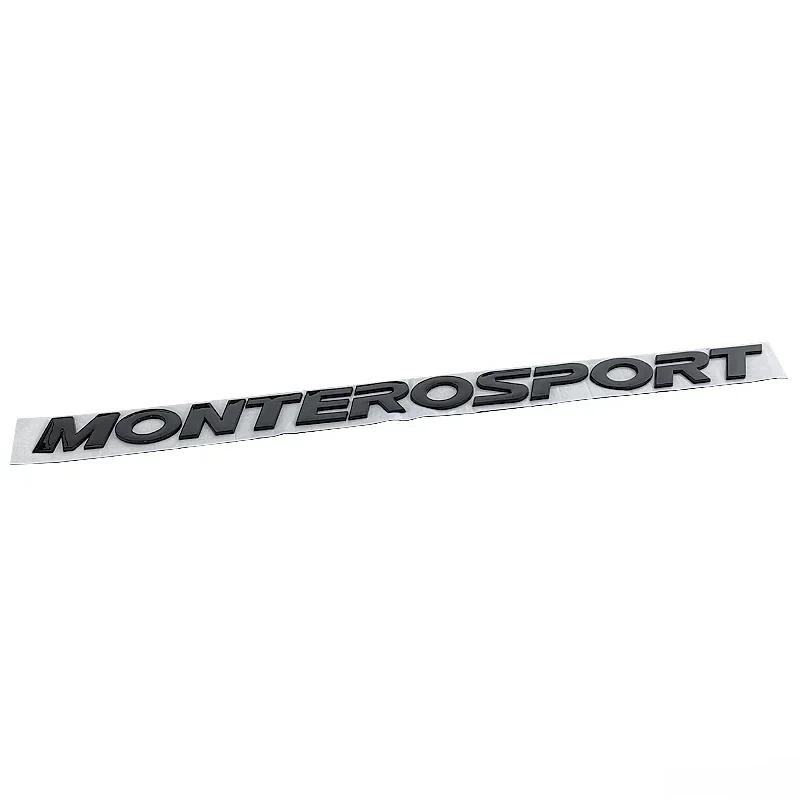 3D Raised Chrome Black Letters Rear Boot Trunk Tailgate Emblem Badge Sticker for Mitsubishi MONTERO SPORT Auto Car Accessories