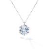From New Necklace for Platinum 1ct Single Metal Allergy Gift for Women [Gift York] Women, Necklace, Compatible,