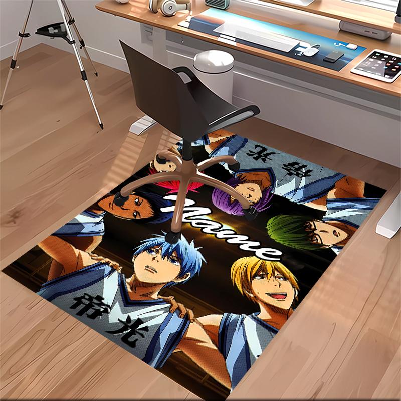 Custom personalization Kuroko's Basketball Print Area Rug - Soft, Washable Non-Slip Indoor Mat,Living Room,Home&Office Decorative Rug
