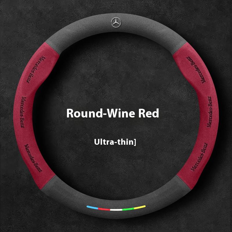 Car Suede Steering Wheel Cover Mercedes Benz A B C E V S Class Sprinter Vito Viano ML GL SL GLA GLB GLC GLE GLK GLS SLK CLA CLS