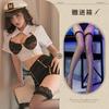Sex lingerie uniform seduction sexy policewoman flight attendant suit pure desire leakage black silk officer flight attendant