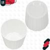 Plastic Flower Pot for Flowers and Herbs on the Balcony or Terrace, White, 15 cm, 2 pcs.