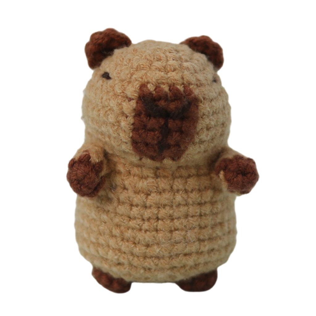 Animal Keychain Crochet Set for Beginner with Step-by-Step Video Tutorial Instruction Animal Crochet Knitting Supply