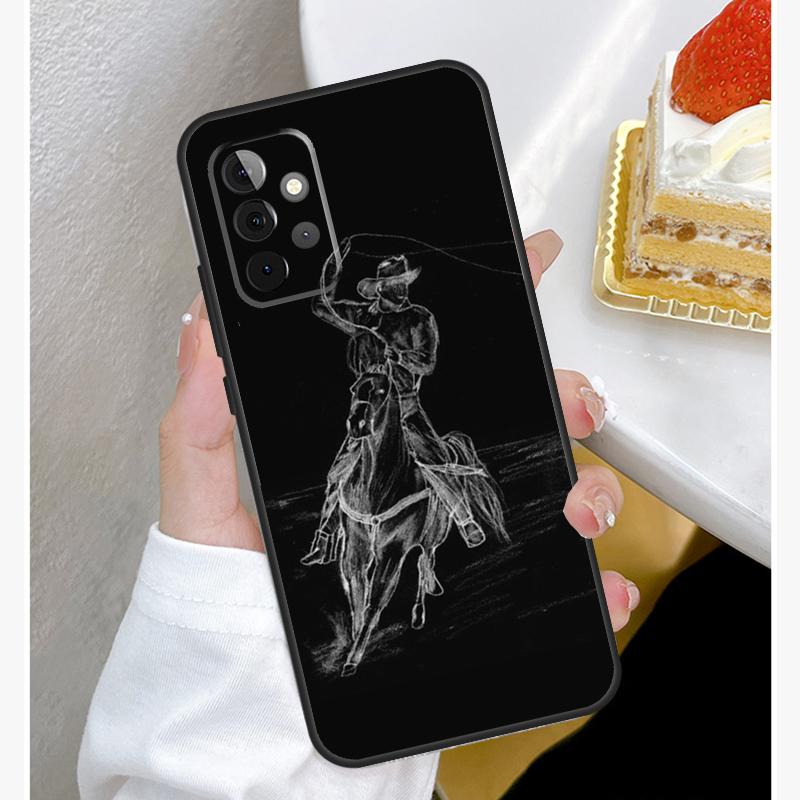Экстремальный спорт Ковбой Родео Лассо Чехол для Samsung Galaxy A55 A35 A15 A14 A34 A54 A73 A53 A33 A23 A13 A12 A32 A52 A51