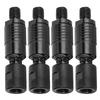 4Pcs New Fashion Metal Fishing Rod Pod Connectors Quick Release Bite Alarms Adapters Black