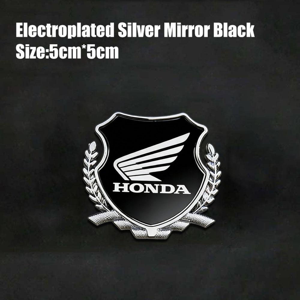 CNX1 Honda Wing Shield Emblem Sticker, 3D Metal Decorative Badge for Honda Motorcycle CBR CB Scooter Exterior Accessories