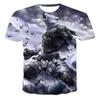 Летняя футболка модная мужская уличная панк повседневная спортивная футболка с коротким рукавом 3D топ