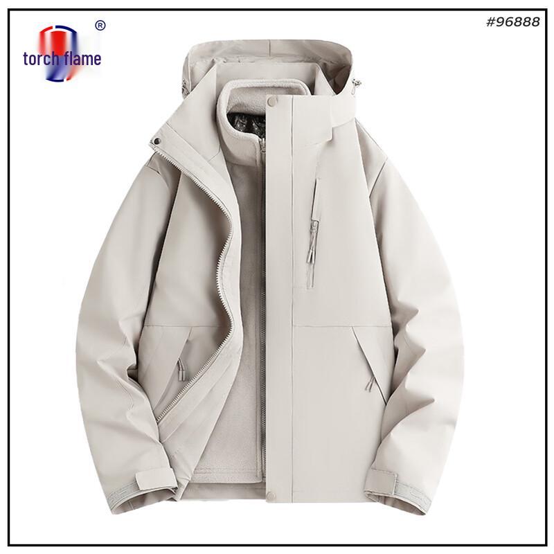 Ветрозащитная водонепроницаемая альпинистская куртка с пламенным дизайном