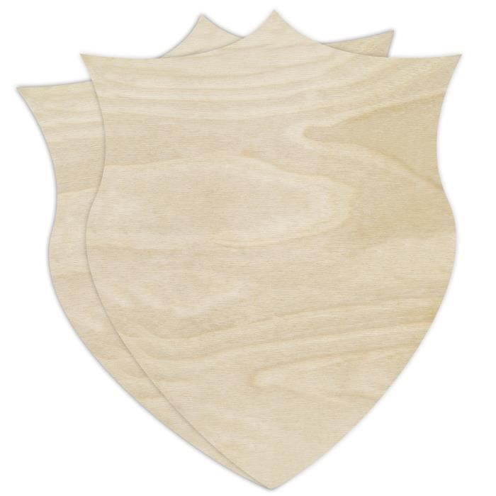 Формы щита для декора - Creative Deco - Набор из 2 шт. - 30 x 24 см - Необработанная фанера