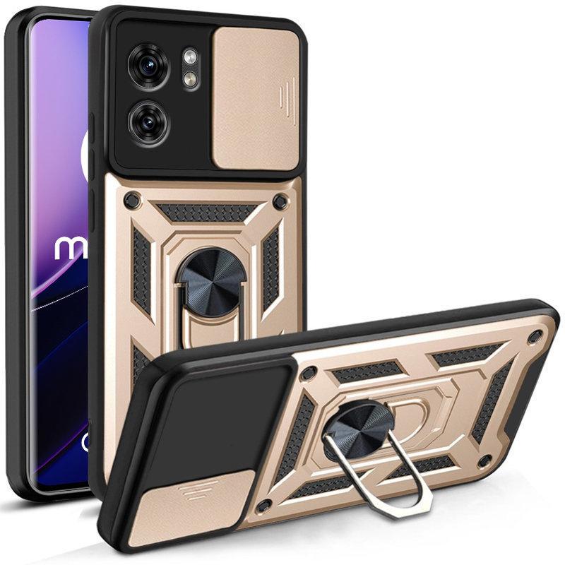 Armored case for Motorola Edge 40, CamShield Slide, gold