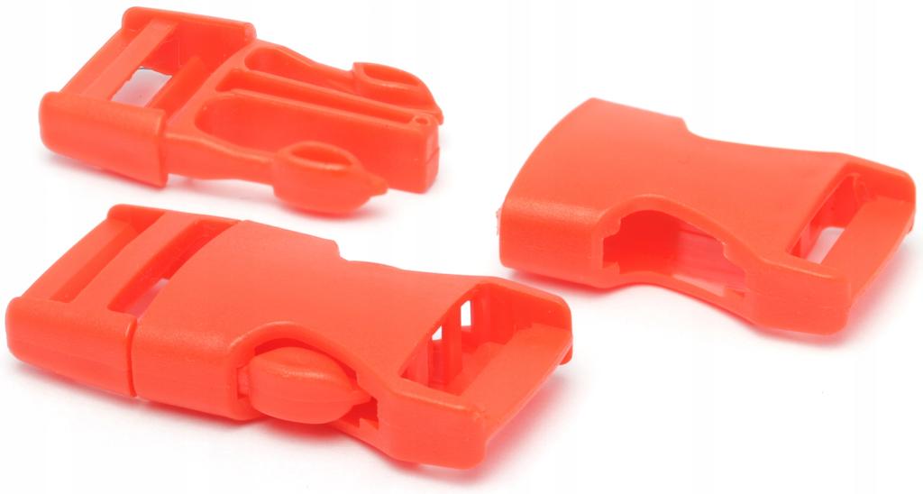 Klamry plastikowe 10 sztuk 20mm czerwone