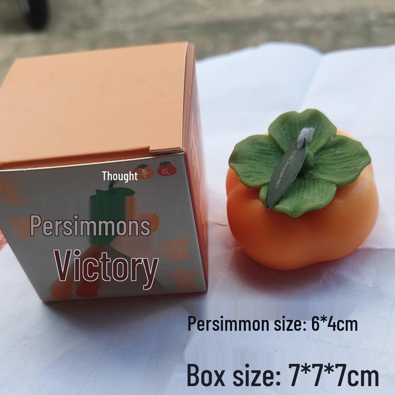 Persimmon-Shaped Aromatherapy Candle Ornament