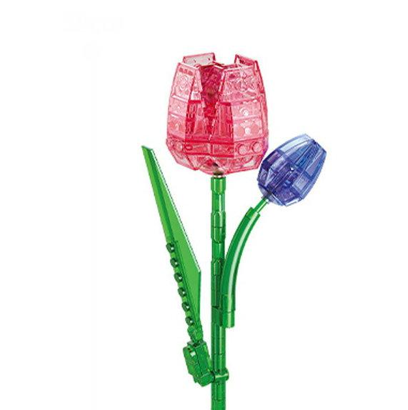 Flower Model Eternal Bouquet Building Blocks Creative Home Desk Plant Decoration Assemble Bricks Educational Toy Girl Kids Gifts
