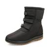 2024 Winter Shoes Women Snow Boots Thick Sole Flat Women Ankle Boots Warm Plush Cold Winter Boots Plus Size 42 Black Red D145