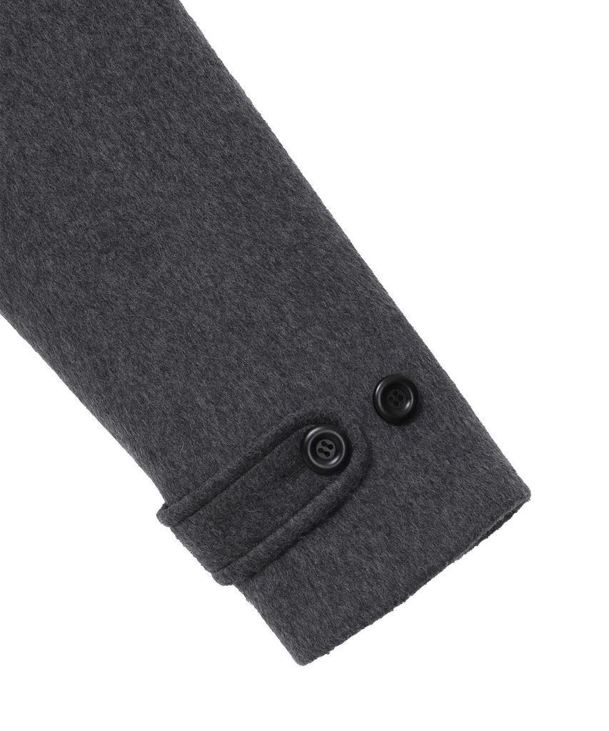 BAUF Round Shirred Short Coat [Charcoal]