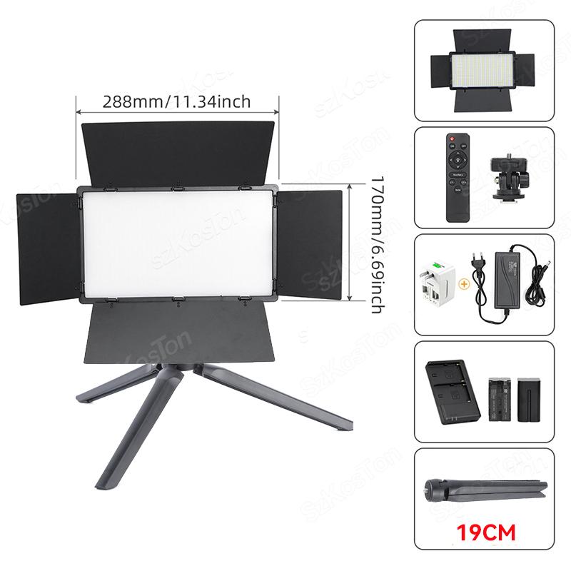 RGB Фото Видео Светодиодная панель заполняющего света для фотостудии Комплект ламп для записи видео Съемка Youtube Tiktok Прямая трансляция Лампа