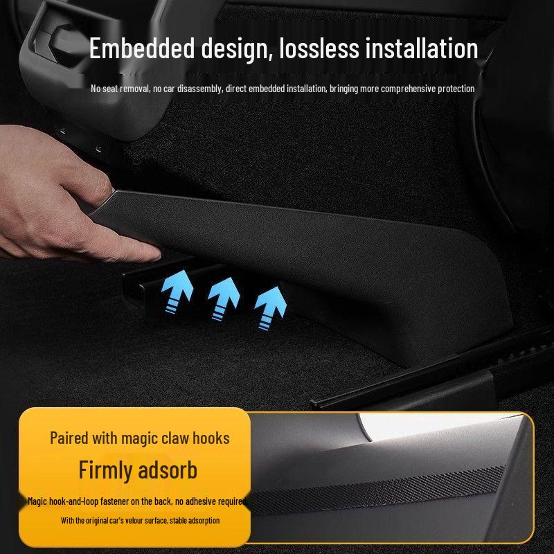 Антипинающие коврики для центральной консоли и задних сидений Tesla Model Y 2025 года