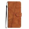 For Samsung Galaxy S25 Edge Case Flip Leather Retro Phone Cover Lines Imprinted