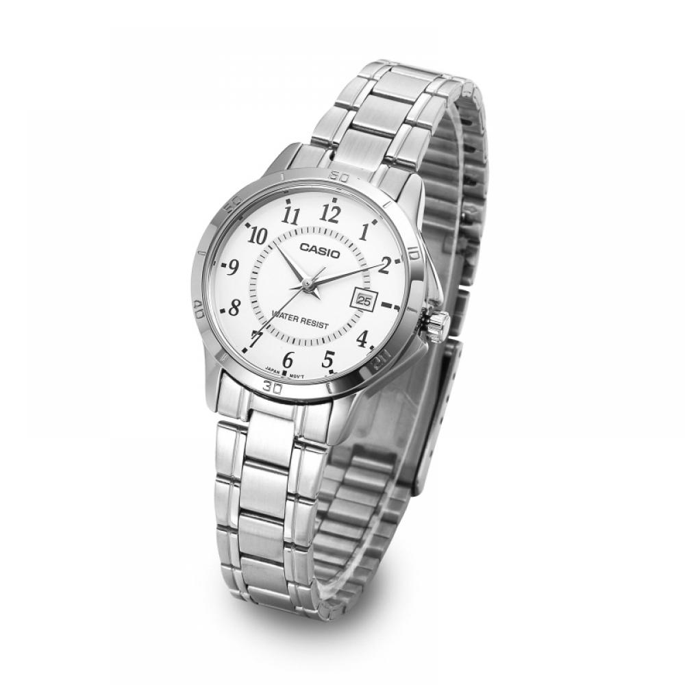 Casio Ltp V004d 7budf  Ltp V004d 7b  Analog Sat Student Female Metal Watch