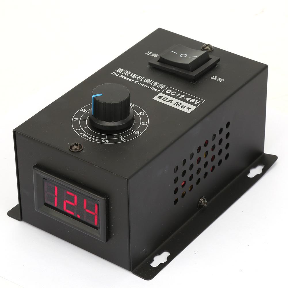 DC 12V~48V 40A Щеточный двигатель Регулятор скорости Модуль управления Электрический контроллер