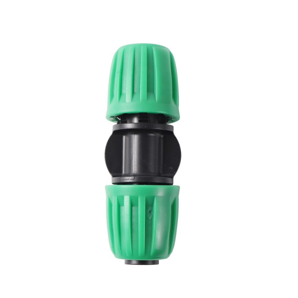 16mm PE Pipe Locked Connector Lock Nuts Garden Water Coupling 1/2'' Pipe 4/7mm Hose Fittings Garden Agriculture Irrigation Joint