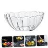 OUNONA Прозрачный салат Лотос Фруктовый Десертный ПК Посуда для дома и коммерческого использования Миска, 19,5 см, Форма, Миска, Миска, Акрил, Ударопрочный,