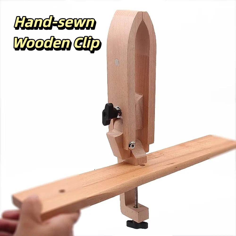 Adjustable Leathercraft Wooden Clip Wood Hand-sewn Wooden Clip Pony Lacing Sewing
