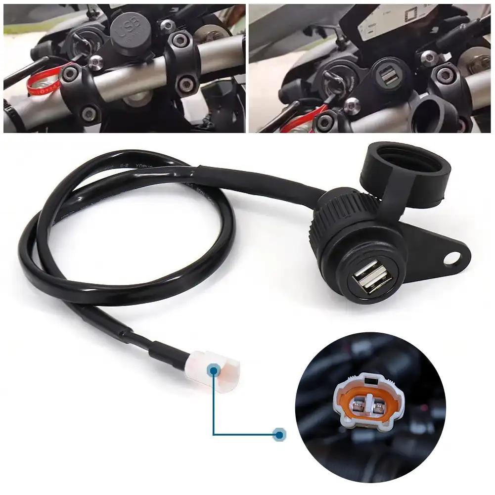 Мотоцикл 12 В DV для Yamaha MT-07 MT-09 SP Tracer FZ-09 FZ-07 Tracer XSR 700 900 двойной USB-адаптер для зарядного устройства, разъем-конвертер