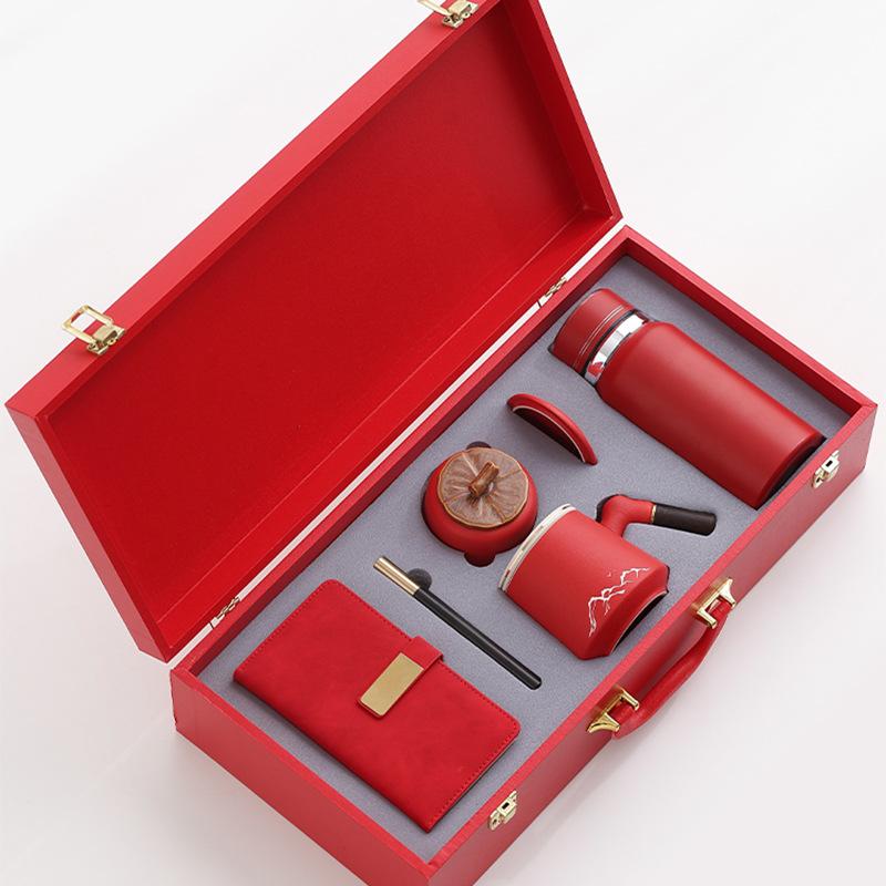 Business gift sets can be printed to send customers practical corporate anniversary activities souvenir employee benefits