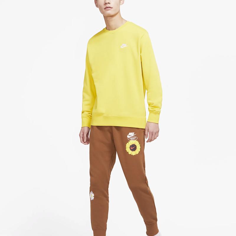 Nike Джоггеры с вышивкой Daisy в махровом вязаном мужском низе коричневого цвета DM5013-204