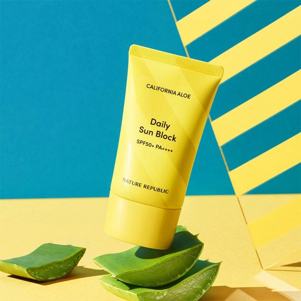 Nature Republic CAlliefornia Aloe Daily Sun Block SPF50+ PA++++, 57 мл, 2 шт.