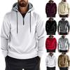 Winter Men's Fleece Hoodie Half-zip Long-sleeved Sports Men's Hoodie Jacket