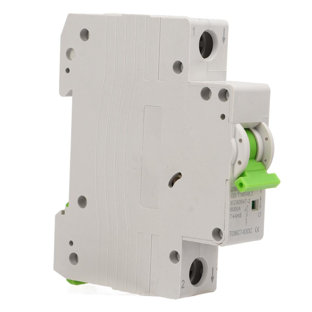 Автоматический выключатель для солнечных батарей, 1-полюсный, миниатюрный, магнитный, быстродействующий, изолятор цепи постоянного тока, 250 В.