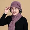 Middle-aged Elderly Autumn and Winter Rabbit Fur Knitted Hat Old Lady Fisherman Hat Children Thickened Warm Grandma Wool Hat