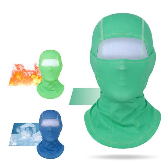 Color-Changing Riding Headgear Heat-Sensitive Fabric Elastic Fit Temperature-Sensitive Hood Heat-reacting Outdoor Headwear
