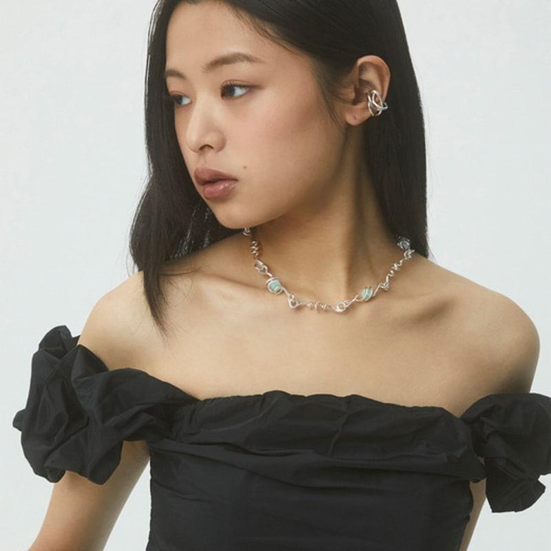 NEW PIECE VINE EARCUFF / SILVER