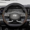 Кожаная Накладка на Руль Автомобиля Для Hyundai Elantra AVANTE 2024 2009-2023 Чехлы Для Чехлов Автомобильные Hyundai Sonata Аксессуары