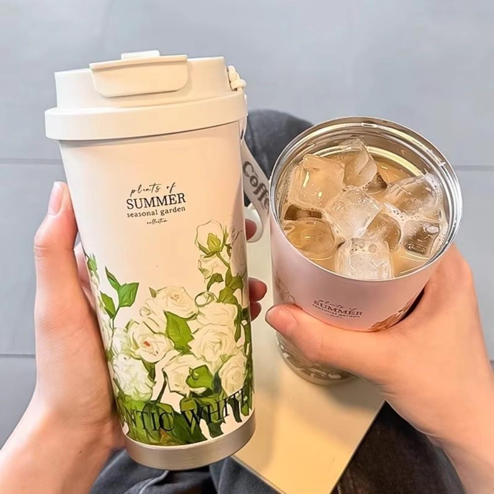 500 мл Кофейная чашка Двухслойная термокружка Новая вакуумная кружка Посуда для напитков