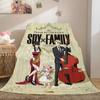 Пледы для дивана в стиле аниме на зиму A-Spy×Family Теплые для коленей, кровати, флисовые, для кемпинга, пушистые, мягкие пледы, размер King, постельное белье из микрофибры