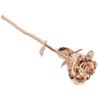 Long Stem Rose Gifts Dipped 24K Real Artificial Flower with Leaf Craft CollectionRose Gold